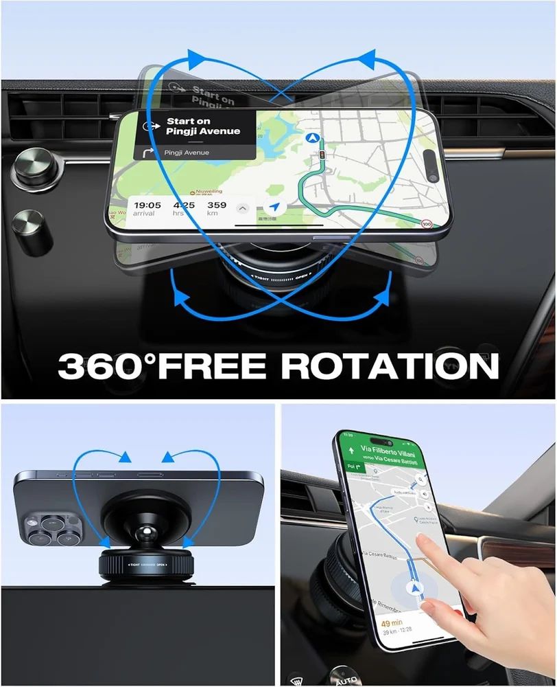 Holdify| Vaccum Suction Magnetic Phone Holder
